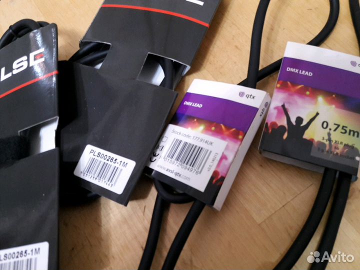 Кабели аудио DMX512 XLR