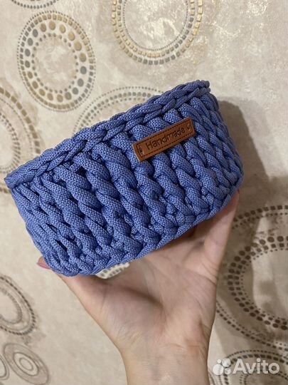 Корзинка вязаная