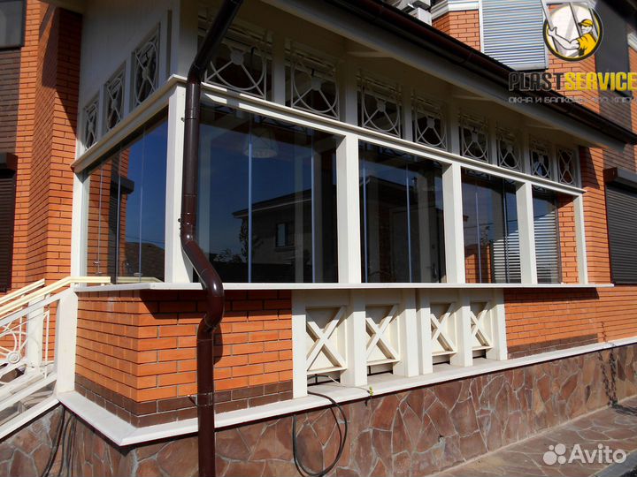 Остекление входных групп беседок веранд террас