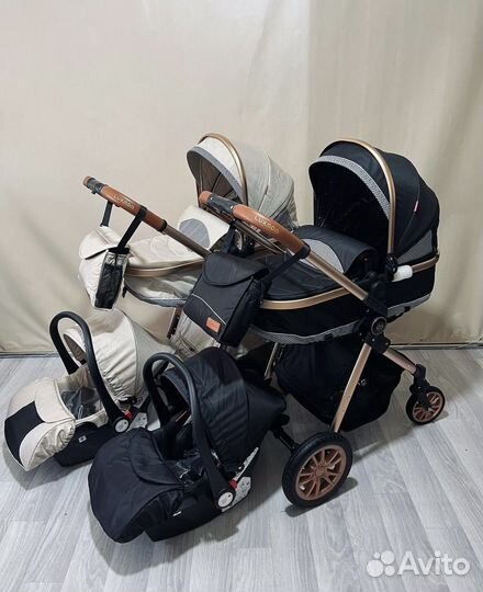 Коляска 3в1 Luxmom V9 новая