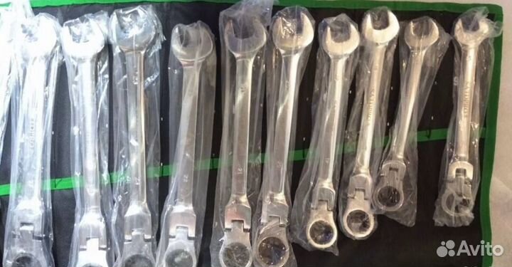 Ключи трещотки с плавающей головкой satdpro 22 в 1