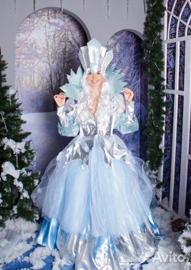 Снежная королева, тигрица, зима, эльф, ёлка, гном