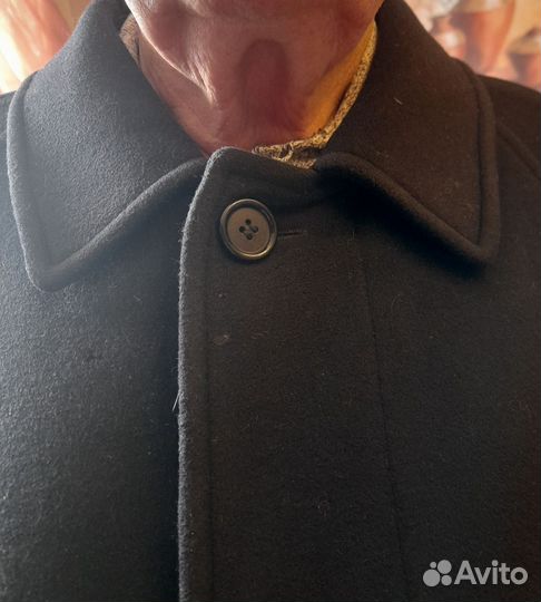 Пальто мужское длинное без пояса