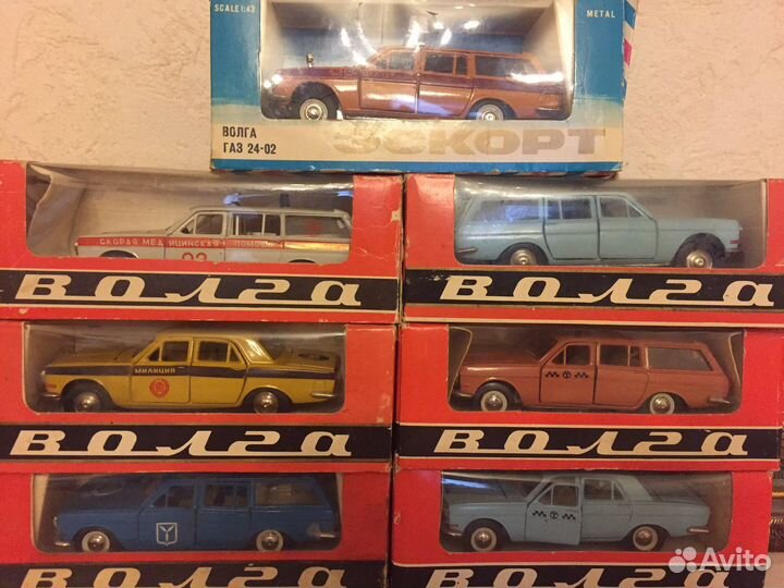 Модели автомобилей 1:43 СССР до 1990 года