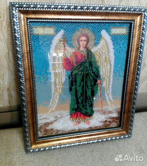 Оформление вышивки в багет