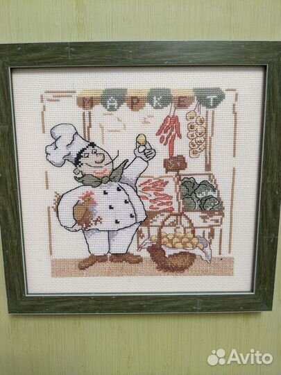 Картина вышитая крестом ручная работа