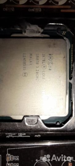 Материнская плата lga1155 с i5 3470 и озу ddr3 16g