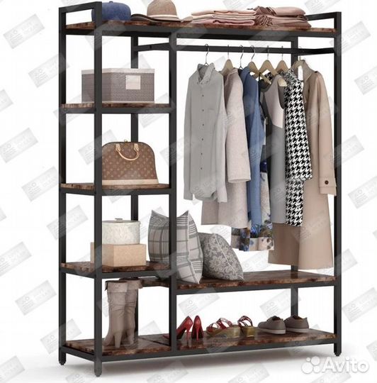 Шкаф в стиле лофт «Ламель»