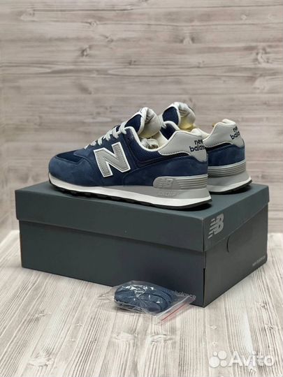 Кроссовки new balance 574 темно синие