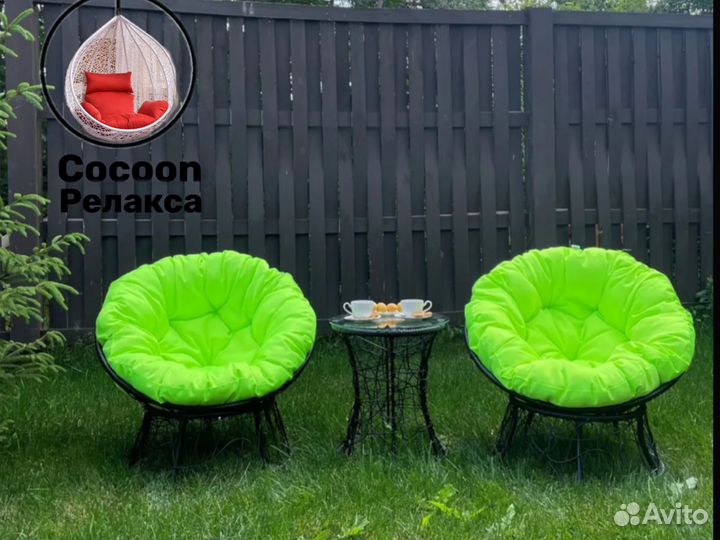 Кресло из ротанга папа сан