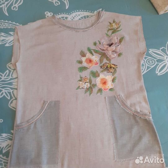 Платье из льна