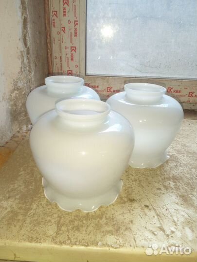 Плафоны для люстры бу 3 шт