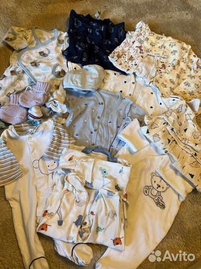 Вещи пакетом детские на новорожденного