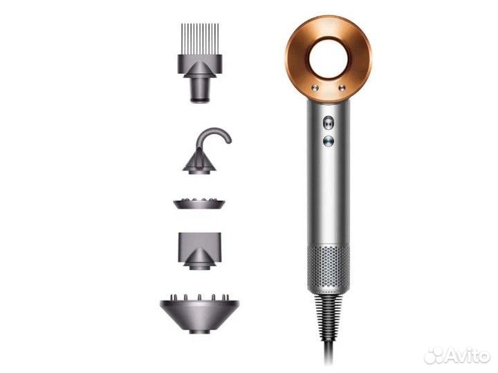 Фен Dyson Supersonic HD07 Nickel/Сopper. Оригинал