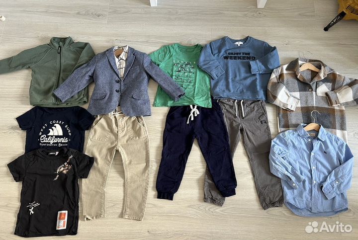 Вещи пакетом на мальчика 110