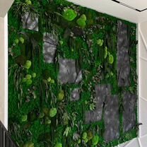 Панно из растений и мха без ухода