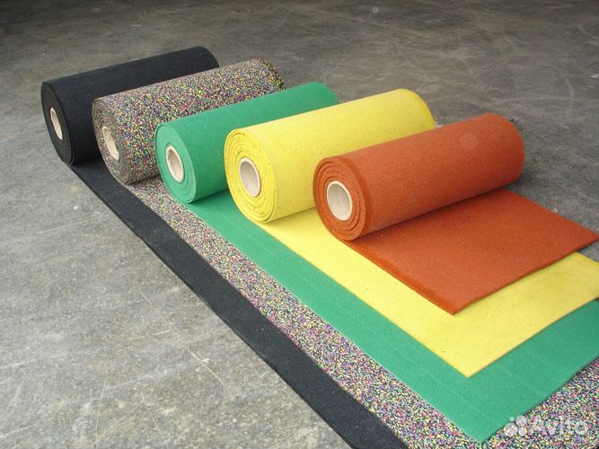 Рулонное резиновое спортпокрытие 70 процентов цвет