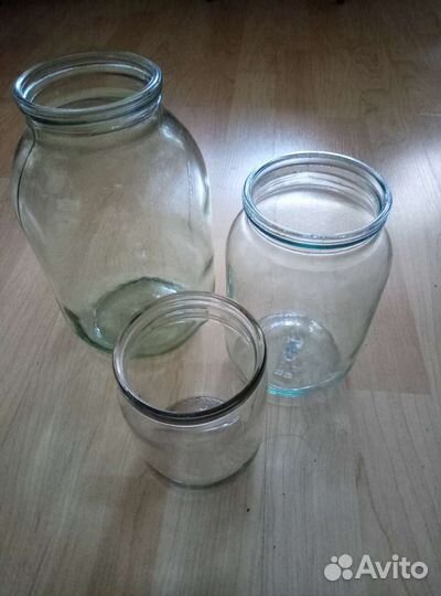Банки стеклянные- 0.5, 1л,2л