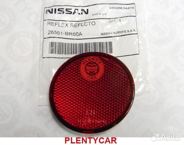 Катафот бампера задний левый nissan qashqai 10