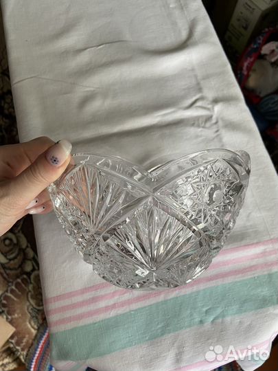 Хрустальный салатник СССР
