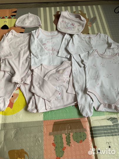 Вещи пакетом для девочки 0 до 3 месяцев