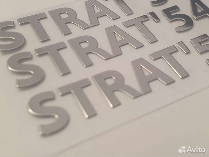 Наклейка металлическая Fender Telecaster