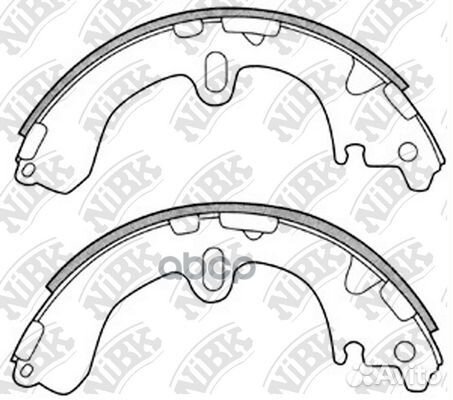 Колодки тормозные барабанные nibk FN2311 FN2311