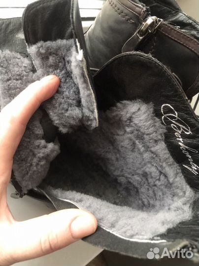 Ботинки женские 40 размер натуральная кожа и мех