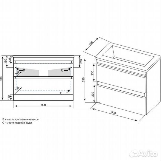 Тумба под раковину