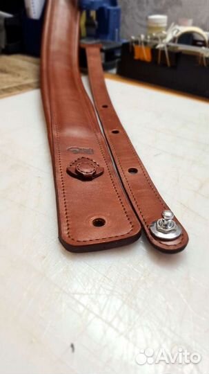 Ремень для гитары из натуральной кожи