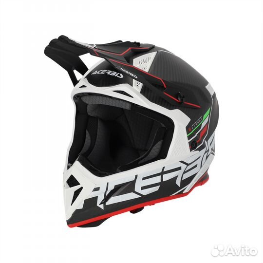 New Шлем Acerbis Steel Carbon black/red V24