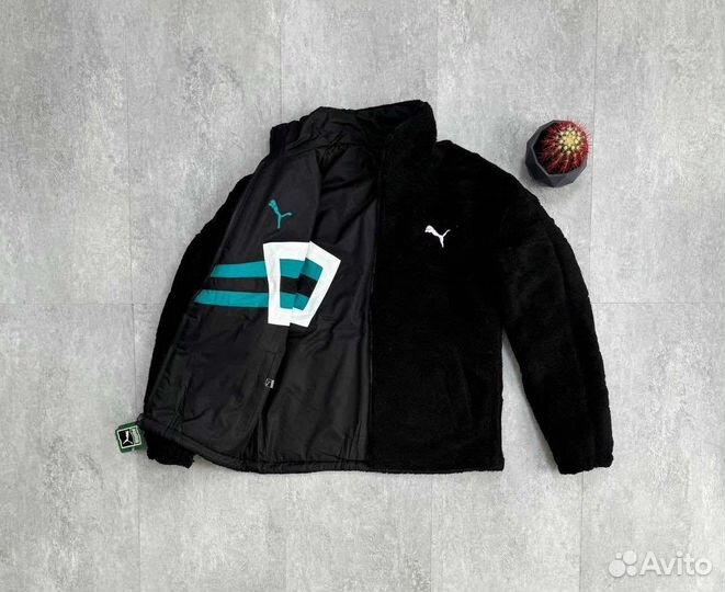 Двусторонняя куртка-барашка для мужчин, 46-54