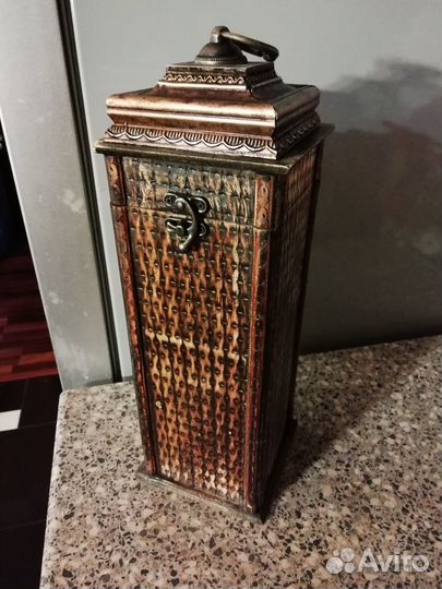 Деревянный коробка футляр для бутылки