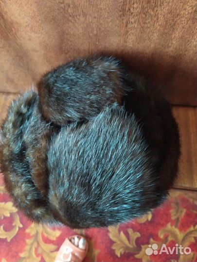 Норковая шапка мужская