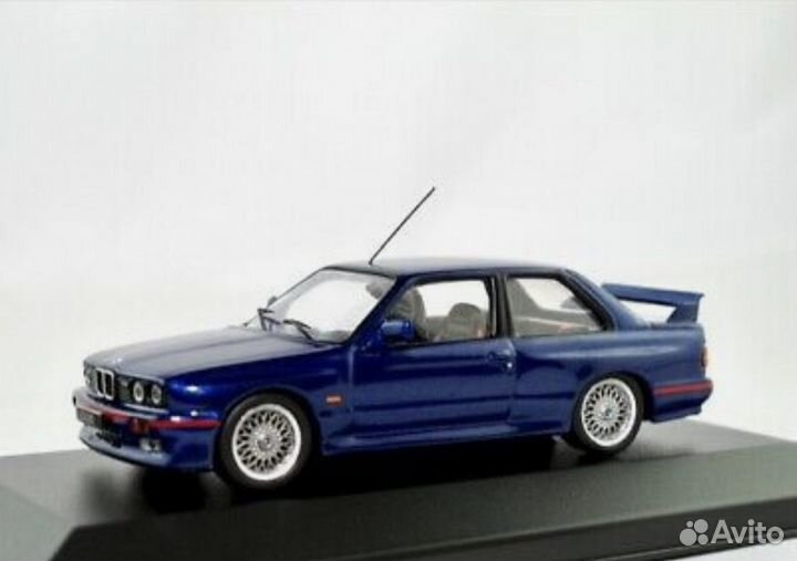 BMW M3 (E30) Sport Evolution 1990 синий 1:43