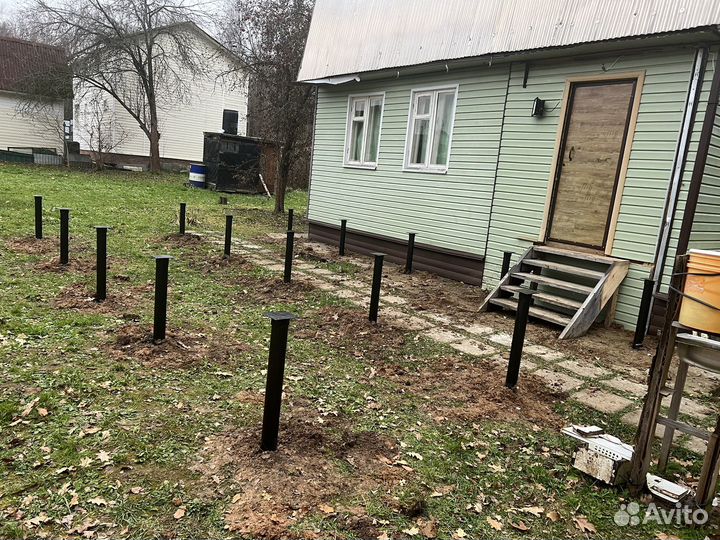 Винтовые сваи под ключ установка