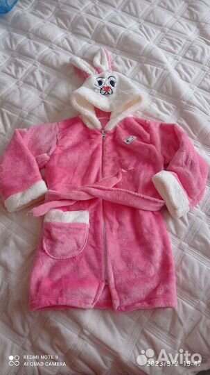 Халат детский, для девочки на 1-2 годика