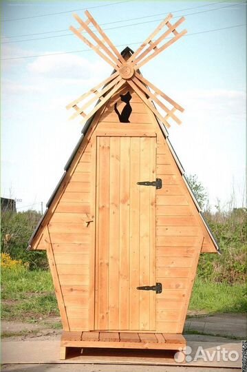 Дачный туалет с декором ебб 692