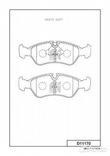 Kashiyama D11170 Колодки тормозные дисковые Daewoo