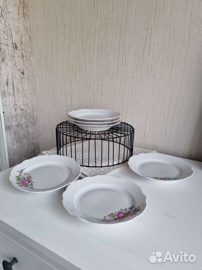 Тарелки малые, Дулево, СССР, 6 штук