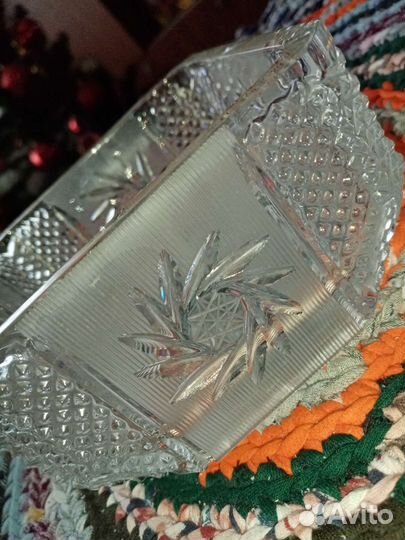 Ваза хрустальная - салатник СССР (конфетница)