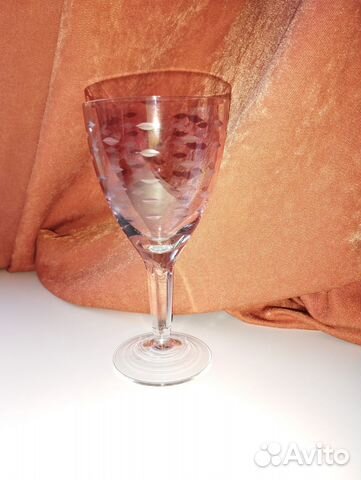 Бокалы/Фужеры СССР марганцевое стекло (люстр) 6 шт