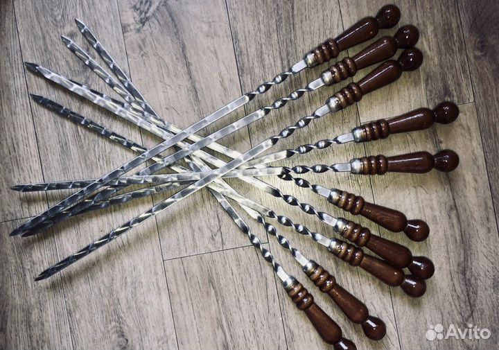 Шампура с деревянной ручкой