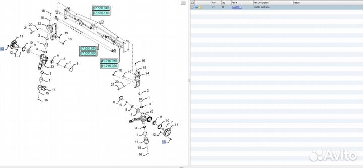 CNH Болт ступицы
