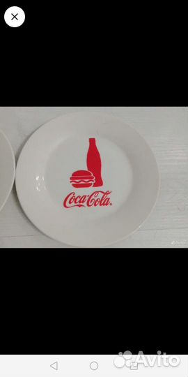 Новая десертная тарелка”Coca-cola”
