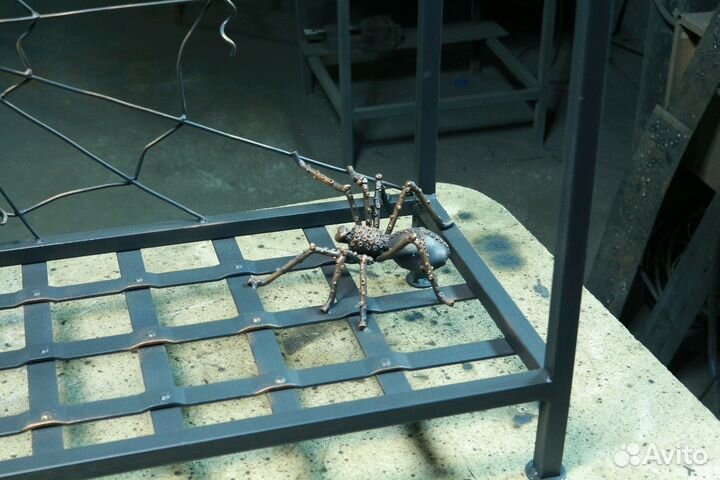 Мангал кованный с пауком сталь 4 мм