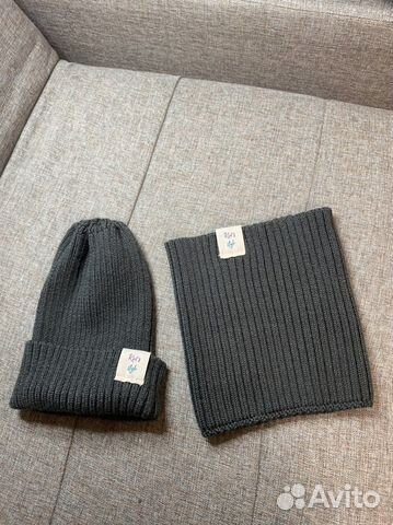 Детский комплект шапка+снуд