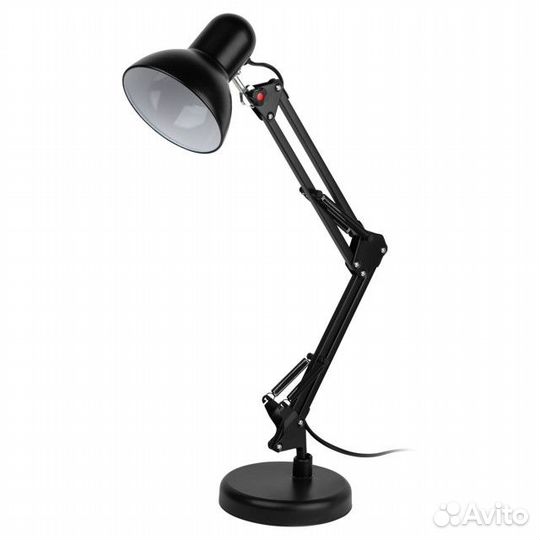 Лампа настольная эра E27 40Вт черная