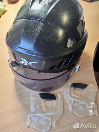 Шлем хоккейный reebok 8 k L черный