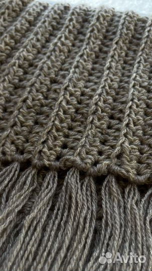 Шарф палантин зимний ручная работа